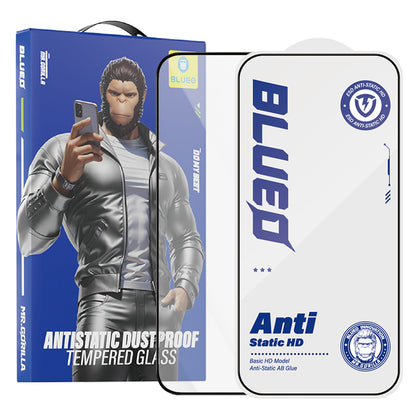 Blueo Anti-Static HD -näytönsuoja Apple iPhone 18 Pro Max / 17 Pro Max / 16 Pro Max, karkaistu lasi, täysiliimainen, musta