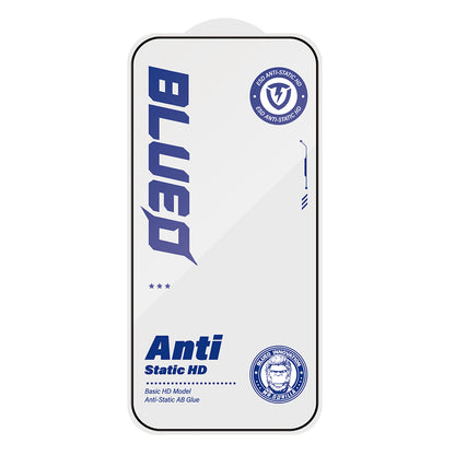 Blueo Anti-Static HD -näytönsuoja Apple iPhone 18 Pro Max / 17 Pro Max / 16 Pro Max, karkaistu lasi, täysiliimainen, musta