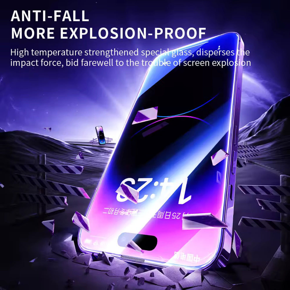 Blueo Anti-Static HD -näytönsuoja Apple iPhone 18 Pro Max / 17 Pro Max / 16 Pro Max, karkaistu lasi, täysiliimainen, musta