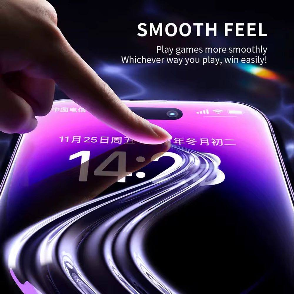 Blueo Anti-Static HD -suojakalvo Samsung Galaxy S26 Plus S947:lle, karkaistu lasi, täysliima, musta