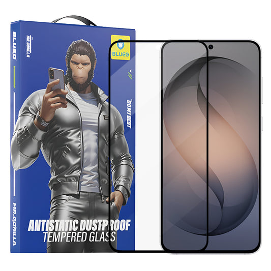 Blueo Anti-Static HD -suojakalvo Samsung Galaxy S26 S942:lle, karkaistu lasi, täysliima, musta