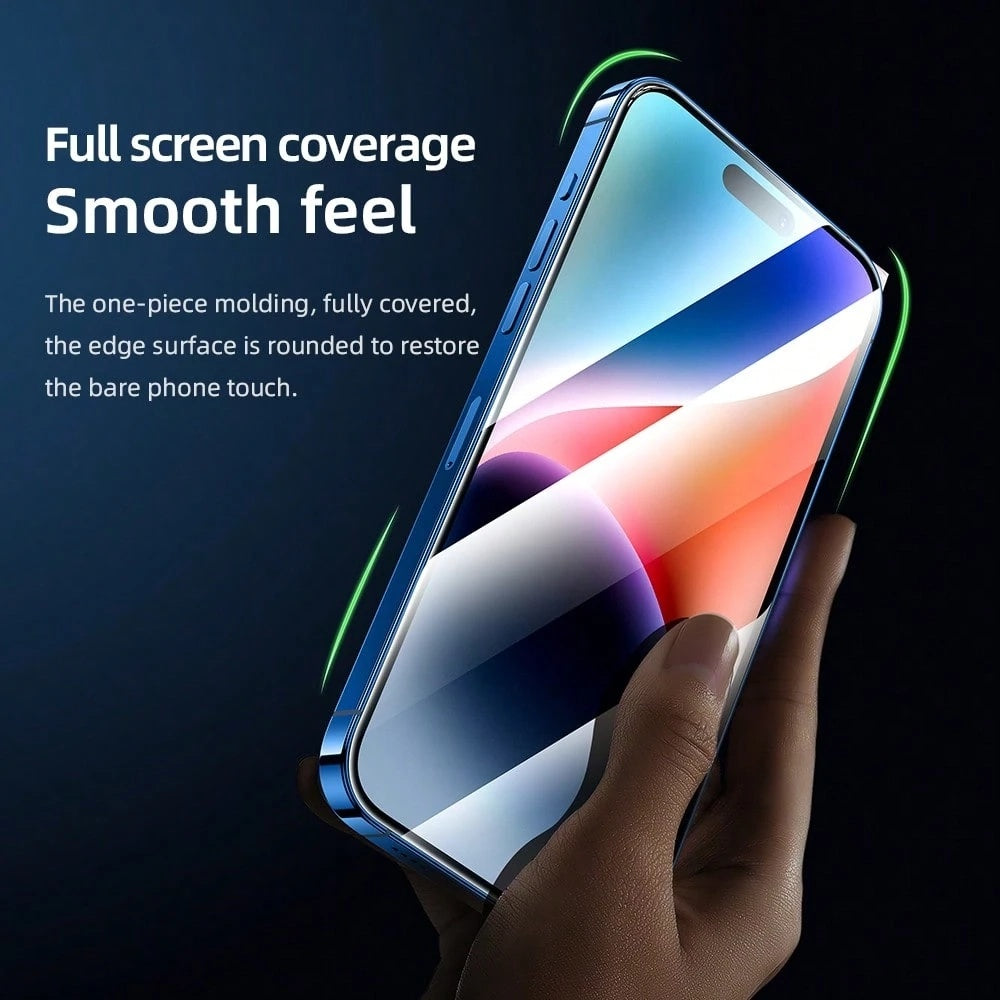 Blueo AR Applicator Pro -näytönsuoja Apple iPhone 16 Pro:lle, karkaistu lasi, täysiliimainen, 3D, musta