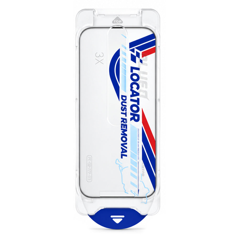 Blueo Drop Resistant Applicator Pro -näytönsuojalasi Apple iPhone 18 Pro Max / 17 Pro Max -puhelimille, karkaistu lasi, täysliimakiinnitys, musta