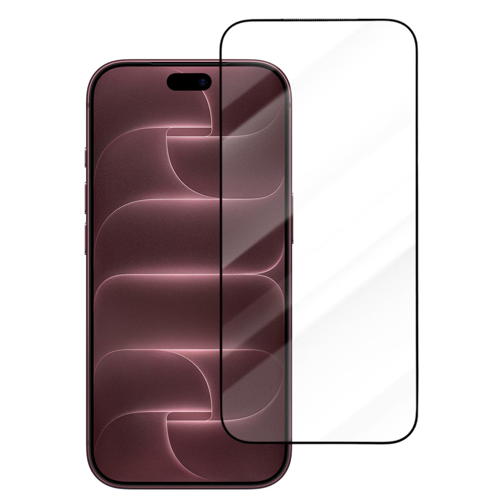 Blueo Drop Resistant -näytönsuojalasi Apple iPhone 18 Pro Max / 17 Pro Max / 16 Pro Max -puhelimille, karkaistu lasi, koko pinnalta kiinnittyvä, musta