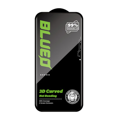 Blueo HD -näytönsuoja Apple iPhone 16 Pro Maxille, karkaistu lasi, täysiliimainen, 3D, musta