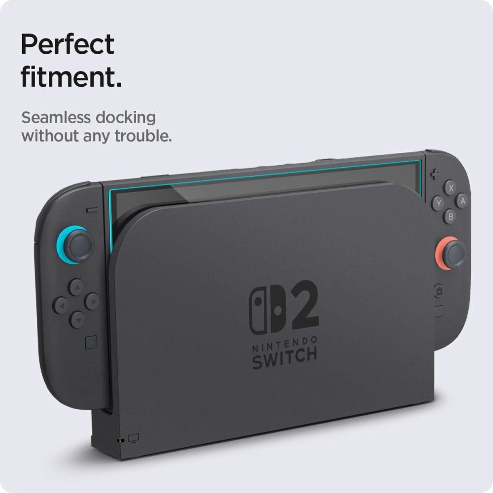 Techsuit SwitchAura Näytönsuoja-applikaattori Nintendo Switch 2:lle, Karkaistu lasi, 2 kappaleen setti