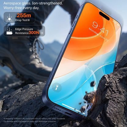 Torras Sunview AR -näytönsuoja Apple iPhone 18 Pro / 17 Pro:lle, karkaistu lasi, täysi liima