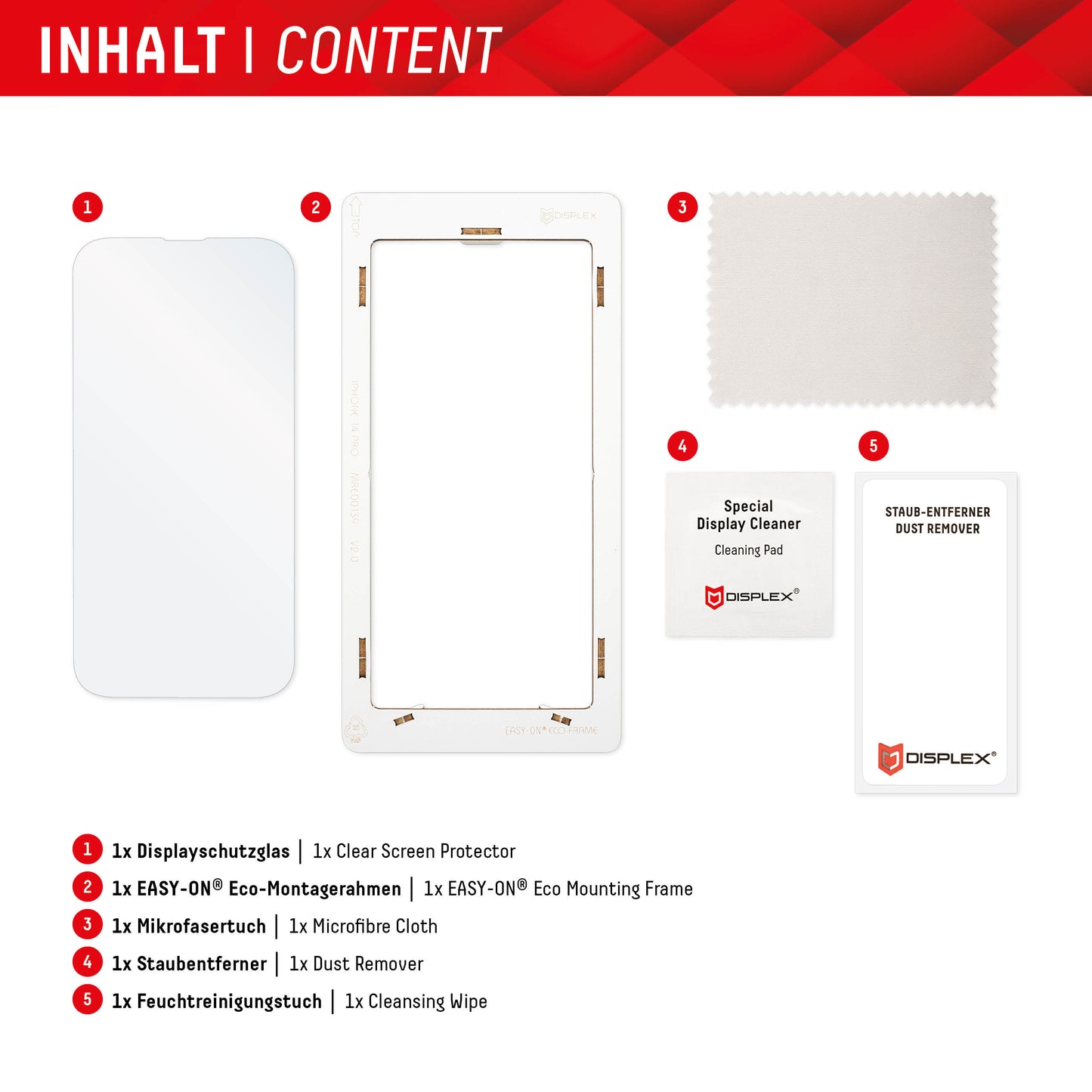 Displex Real Glass -suojakalvo Google Pixel 8 Pro:lle, Panssarilasi, Full Glue, 2D
