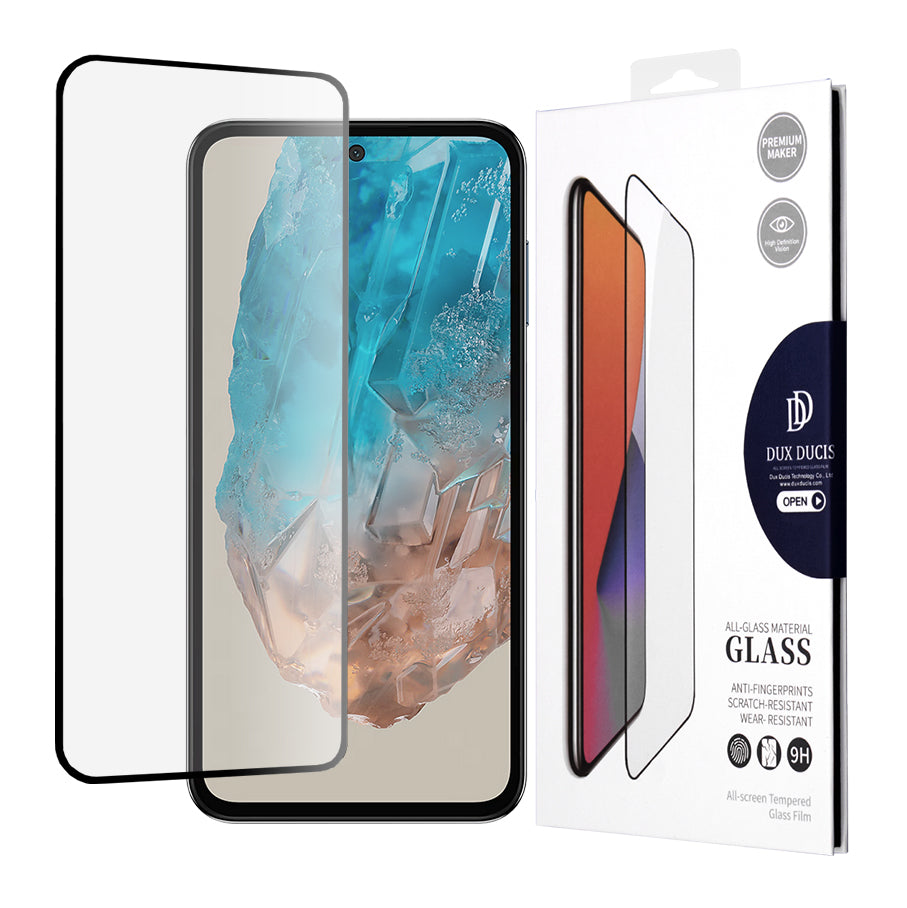 DUX DUCIS näytönsuoja Samsung Galaxy M35:lle, karkaistu lasi, reunaliima, musta
