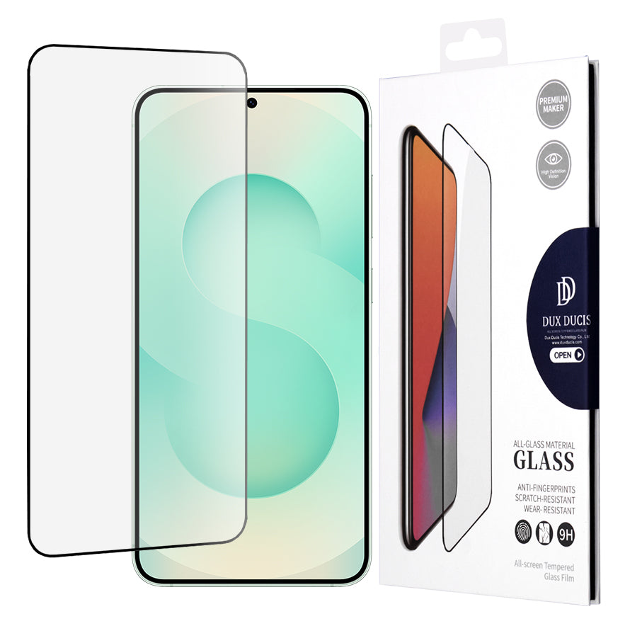 DUX DUCIS näytönsuoja Samsung Galaxy S25+ S936:lle, karkaistu lasi, Edge Glue, musta