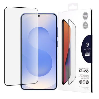 DUX DUCIS Näytönsuoja Samsung Galaxy S25 S931:lle, Karkaistu Lasi, Reunaliima, Musta