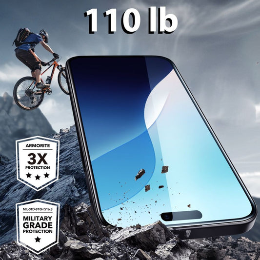 ESR Armorite -näytönsuojakalvo Apple iPhone 16 Plus / 15 Plus -puhelimille, karkaistu lasi, täysliima, musta