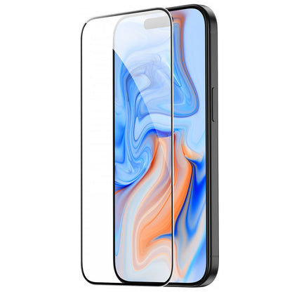 ESR Screen Protector for Apple iPhone 15, Tempered Glass, Full Glue, Black
