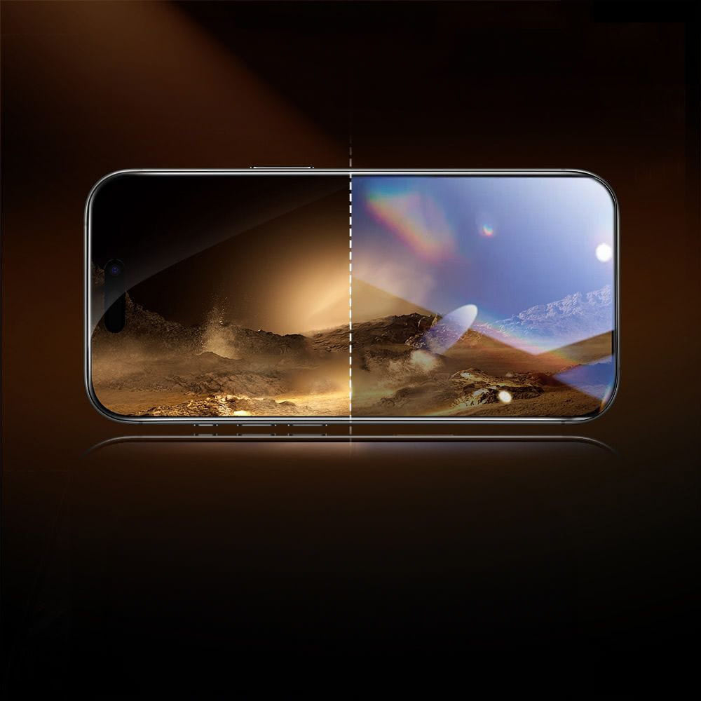 ESR UltraFit Armorite Pro -näytönsuojakalvo Apple iPhone 17 Pro Maxille, Panssarilasi, Full Glue, Musta