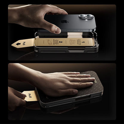 ESR UltraFit Armorite Pro -näytönsuojakalvo Apple iPhone 17 Pro Maxille, Panssarilasi, Full Glue, Musta