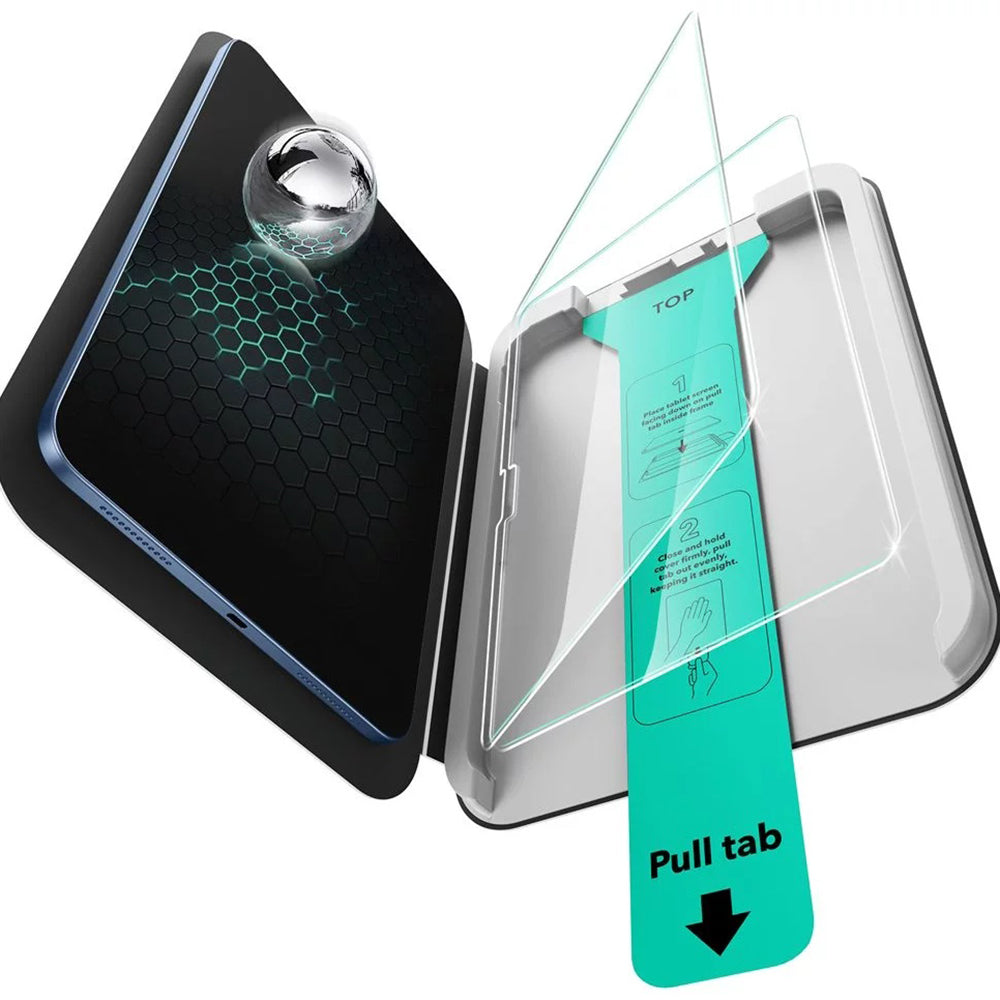 ESR UltraFit näytönsuojakalvo Apple iPadille (2025) / (2022), karkaistu lasi, täysliima, 2 kappaleen setti