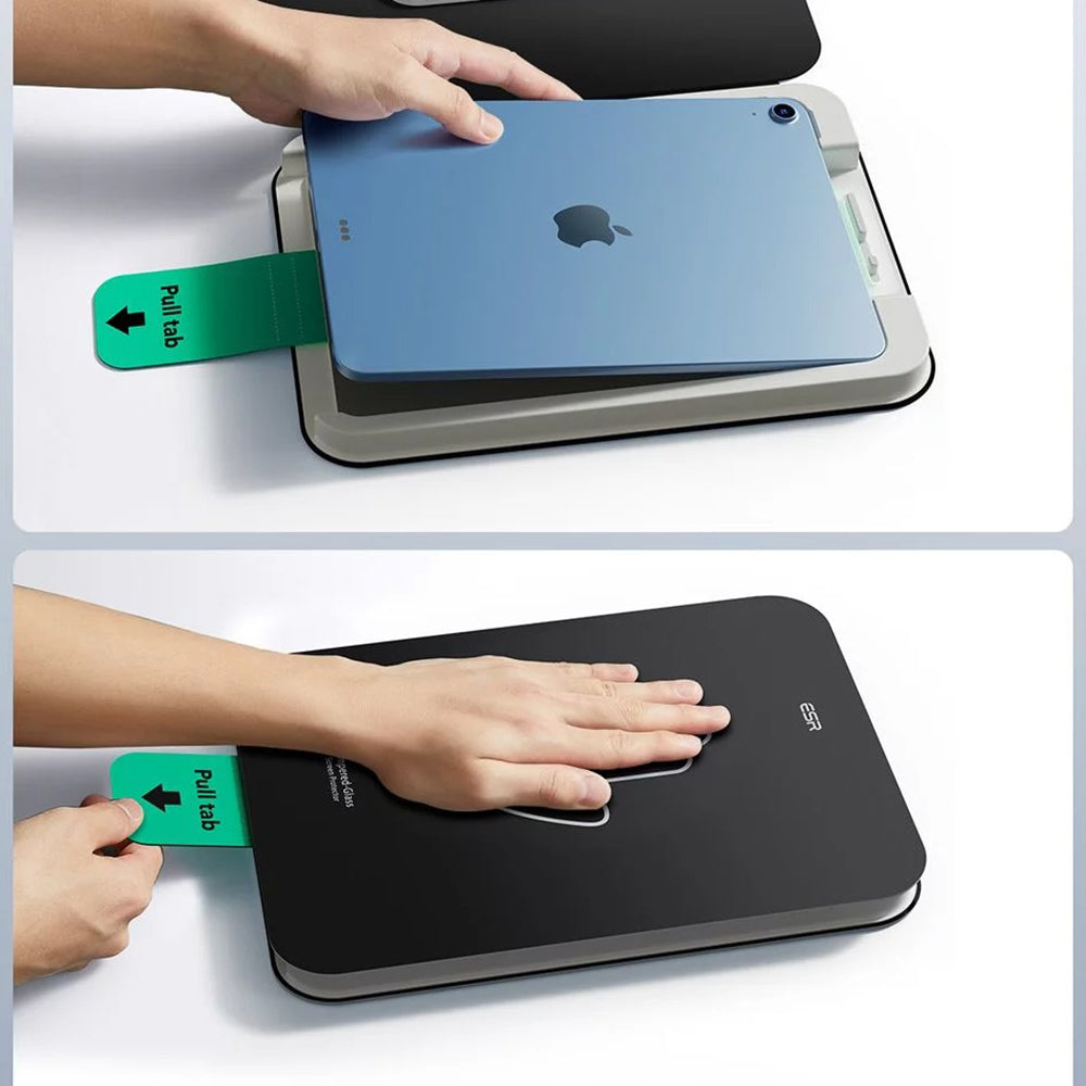 ESR UltraFit näytönsuojakalvo Apple iPadille (2025) / (2022), karkaistu lasi, täysliima, 2 kappaleen setti