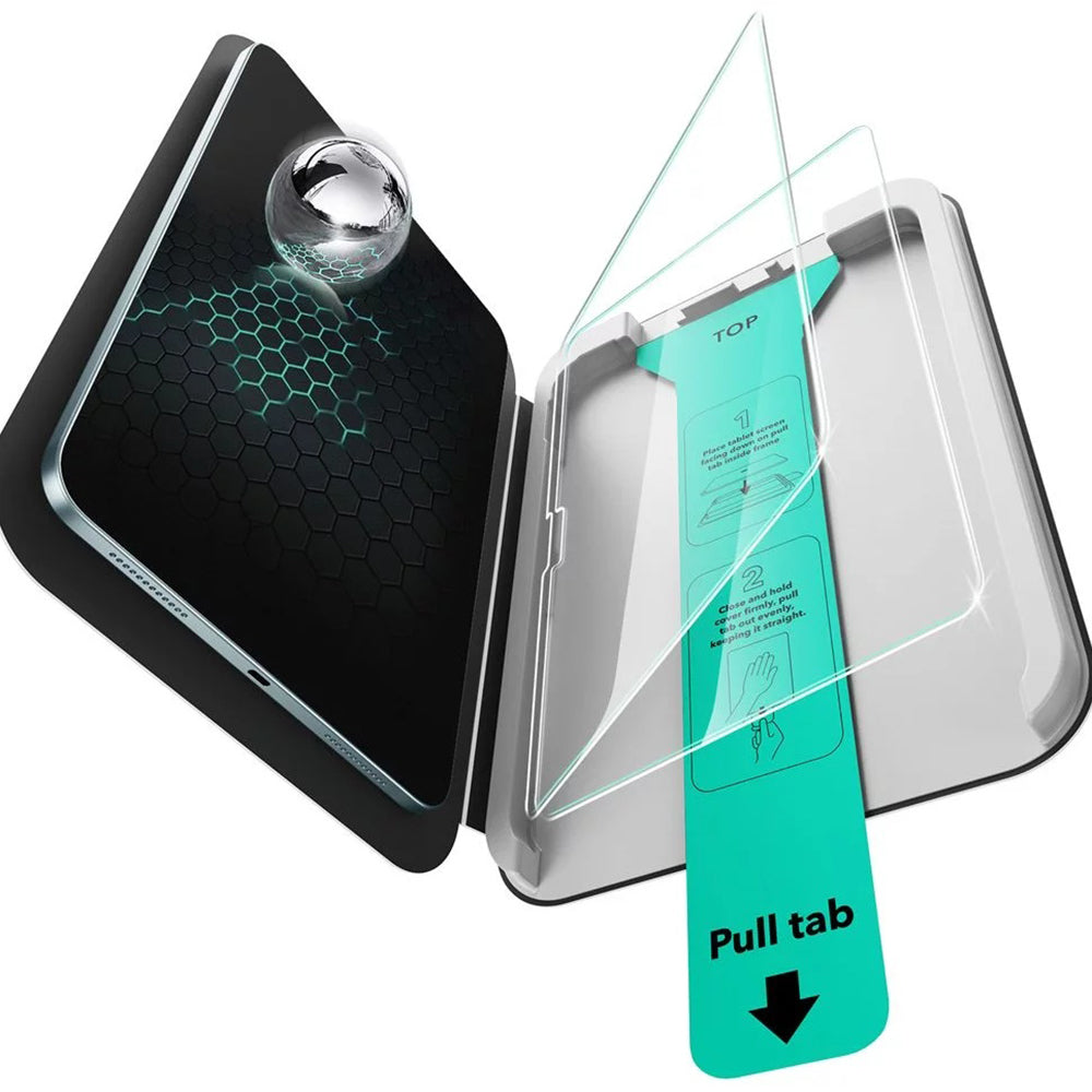 ESR UltraFit näytönsuojakalvo Apple iPad Air 13 (2025) / Air 13 (2024) varten, karkaistu lasi, täysliima, 2 kappaleen setti