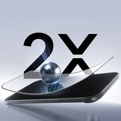 Suojakalvo ESR UltraFit Apple iPhone 17 Prolle, Panssarilasi, Täysliima, Musta