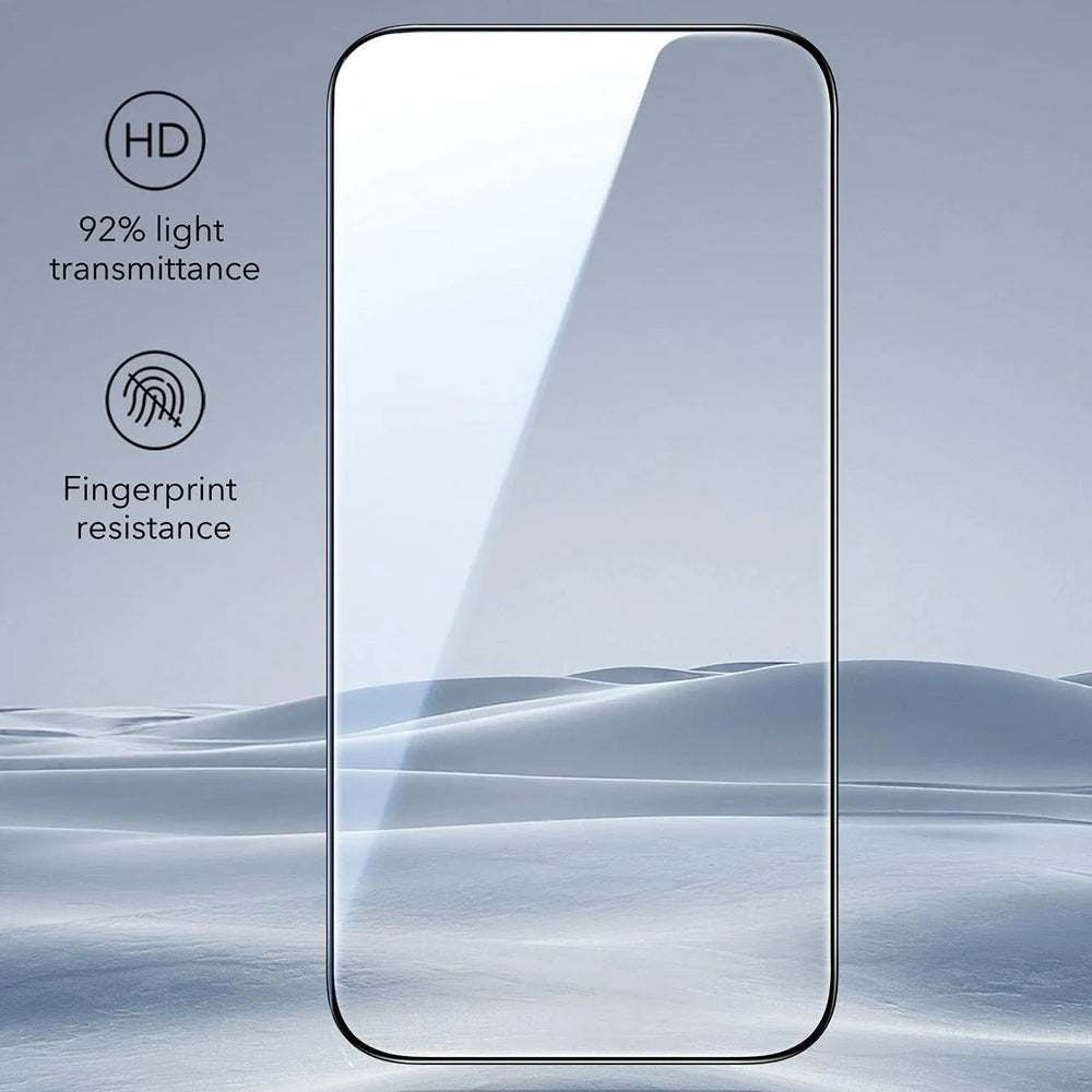ESR UltraFit -näytönsuojakalvo Apple iPhone 17 Prolle, Panssarilasi, Full Glue, 3 kappaleen setti