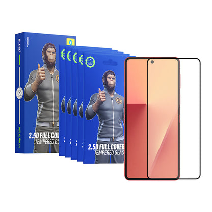 Blueo HD ulkoinen suojakalvo Samsung Galaxy Z Flip8 F776 / Z Flip7 F766:lle, karkaistu lasi, täysi liima, 2.5D, 5 kappaleen setti, musta