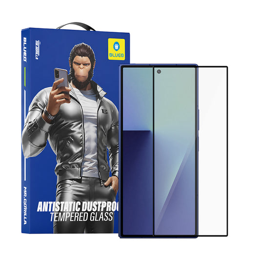 Blueo HD Ulkoinen Näytön Suojakalvo Samsung Galaxy Z Fold8 Ultra F976 / Z Fold7 F966:lle, Karkaistu Lasi, Täysi Liima, 2.5D, Musta