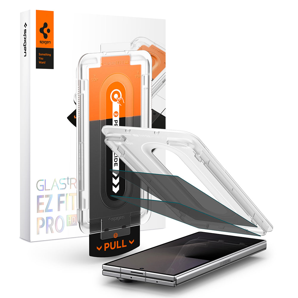 Ulkoisen näytön suojakalvo Privacy Spigen GlastR EZ FIT Pro HD Samsung Galaxy Z Fold8 Ultra F976:lle, karkaistu lasi, täysiliimainen, 2 kappaleen setti