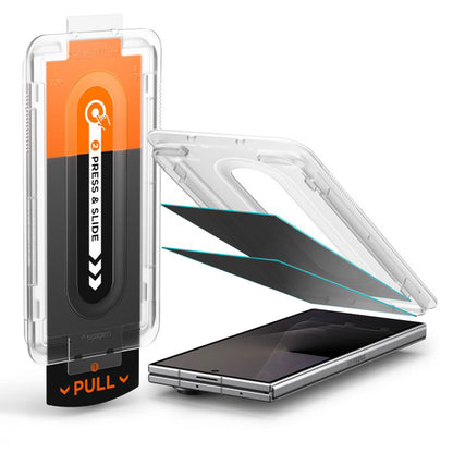 Ulkoisen näytön suojakalvo Privacy Spigen GlastR EZ FIT Pro HD Samsung Galaxy Z Fold8 Ultra F976:lle, karkaistu lasi, täysiliimainen, 2 kappaleen setti