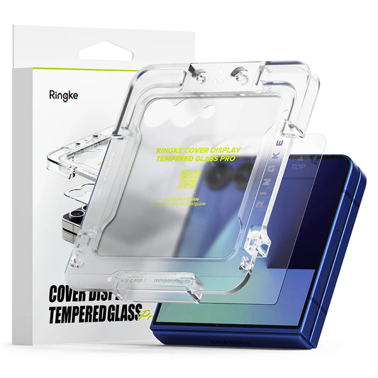 Ulkonäytön suojakalvo Ringke Cover Display Samsung Galaxy Z Flip7 F766:lle, karkaistu lasi, täysiliimainen, 2 kappaleen setti
