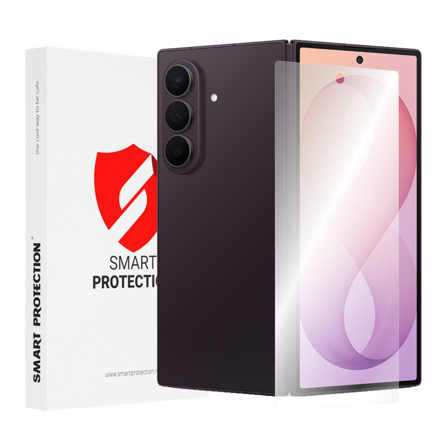 Smart Protection Premium Classic ulkoinen näytönsuoja Samsung Galaxy Z Fold8 Ultra F976:lle, muovia, 2 kappaleen setti