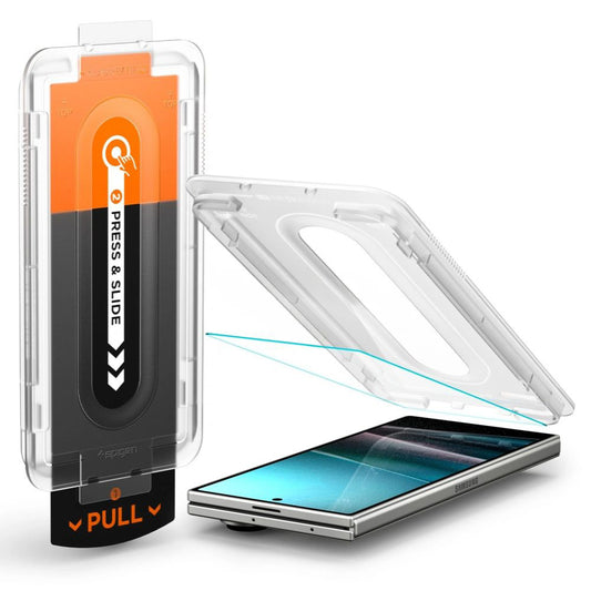 Ulkoinen näytönsuojakalvo Spigen GlastR EZ FIT Pro HD Samsung Galaxy Z Fold7 F966:lle, Karkaistu lasi, Full Glue AGL09580