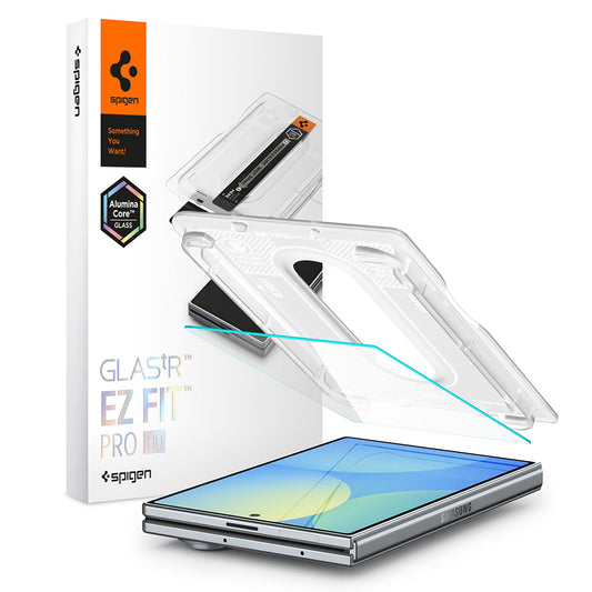 Spigen GlastR EZ FIT Pro HD ulkoinen näytönsuoja Samsung Galaxy Z Fold8 F971:lle, karkaistu lasi, täyteeliimalla AGL11942