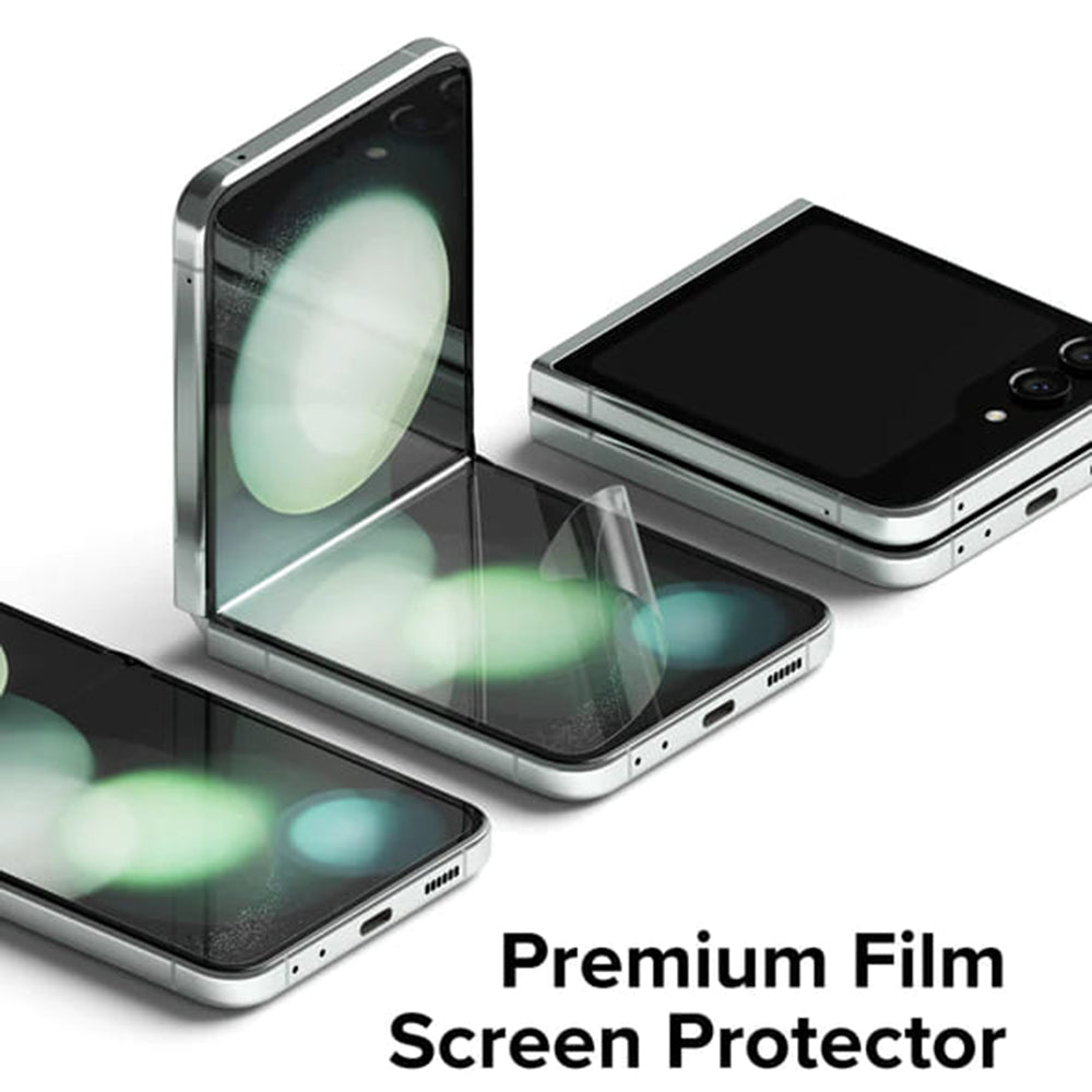 Sisäinen näytönsuojakalvo Ringke Dual Easy Samsung Galaxy Z Flip5 F731:lle, Muovi, 2 kappaleen setti