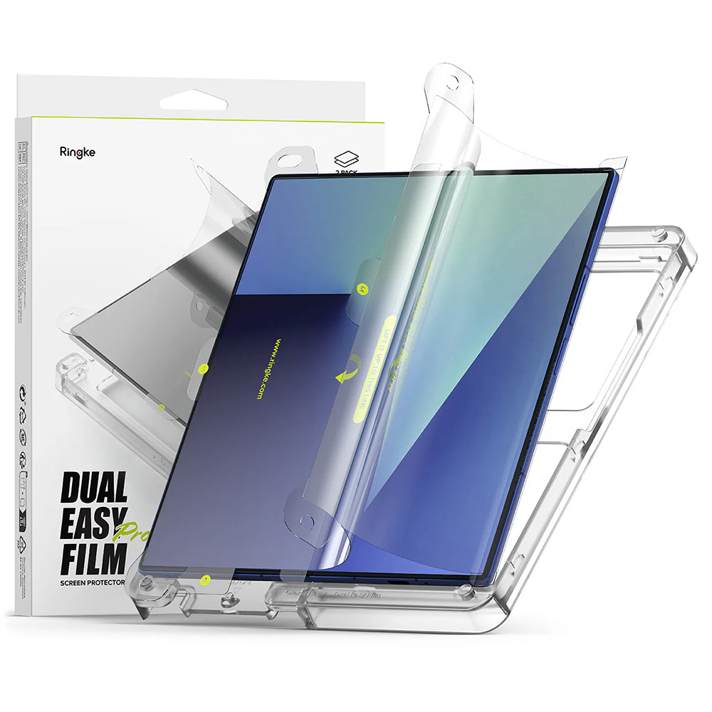 Ringke Dual Easy Pro Inner Screen Protector Film for Samsung Galaxy Z Fold7 F966, Plastic, Set of 2 pieces