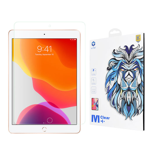 Lito Classic -näytönsuoja Apple iPad 10.2 (2021) / 10.2 (2020) / 10.2 (2019) -laitteille, turvalasi, täyshartsi, 2.5D