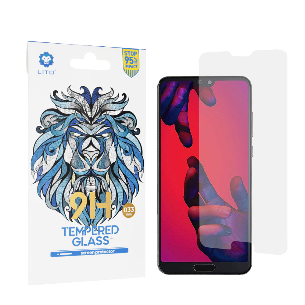 Lito Classic -näytönsuoja Huawei P20 Prolle, karkaistu lasi, täysiliimainen, 2.5D