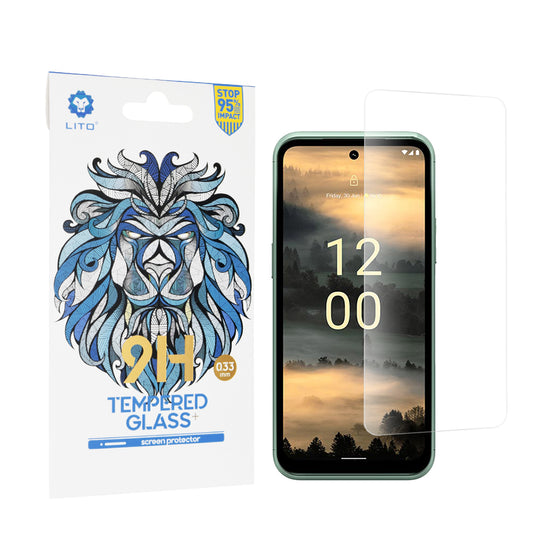 Lito Classic -näytönsuoja Nokia XR21:lle, karkaistu lasi, täysliimainen, 2.5D