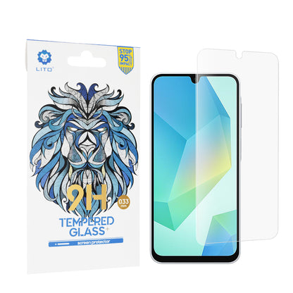 Lito Classic -näytönsuoja Samsung Galaxy A16 5G A166 / A16 4G A165:lle, karkaistu lasi, täysliimainen, 2.5D