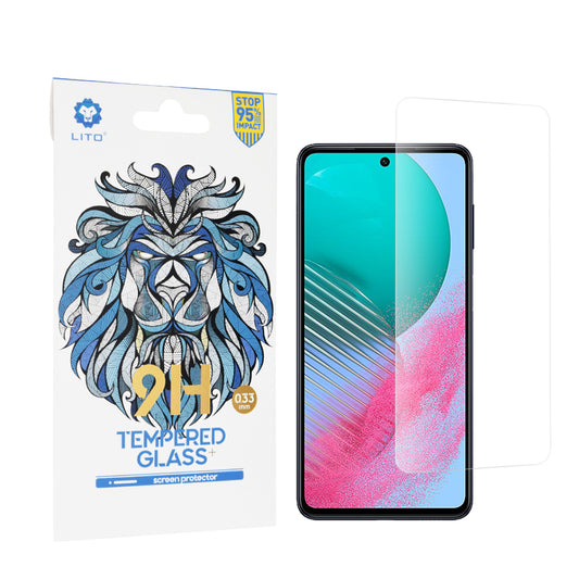 Lito Classic -näytönsuoja Samsung Galaxy M54:lle, karkaistu lasi, täysliimainen, 2.5D