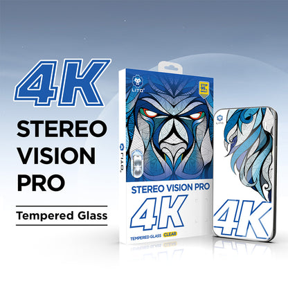 Lito D+ Max 4K suojakalvo Apple iPhone 17 / 16 Pro, karkaistu lasi, täysliima, musta