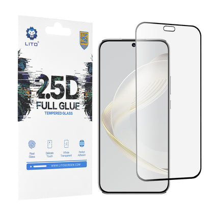 Lito-näytönsuoja Huawei nova 12s / nova 11:lle, karkaistu lasi, täysiliimainen, 2.5D, musta