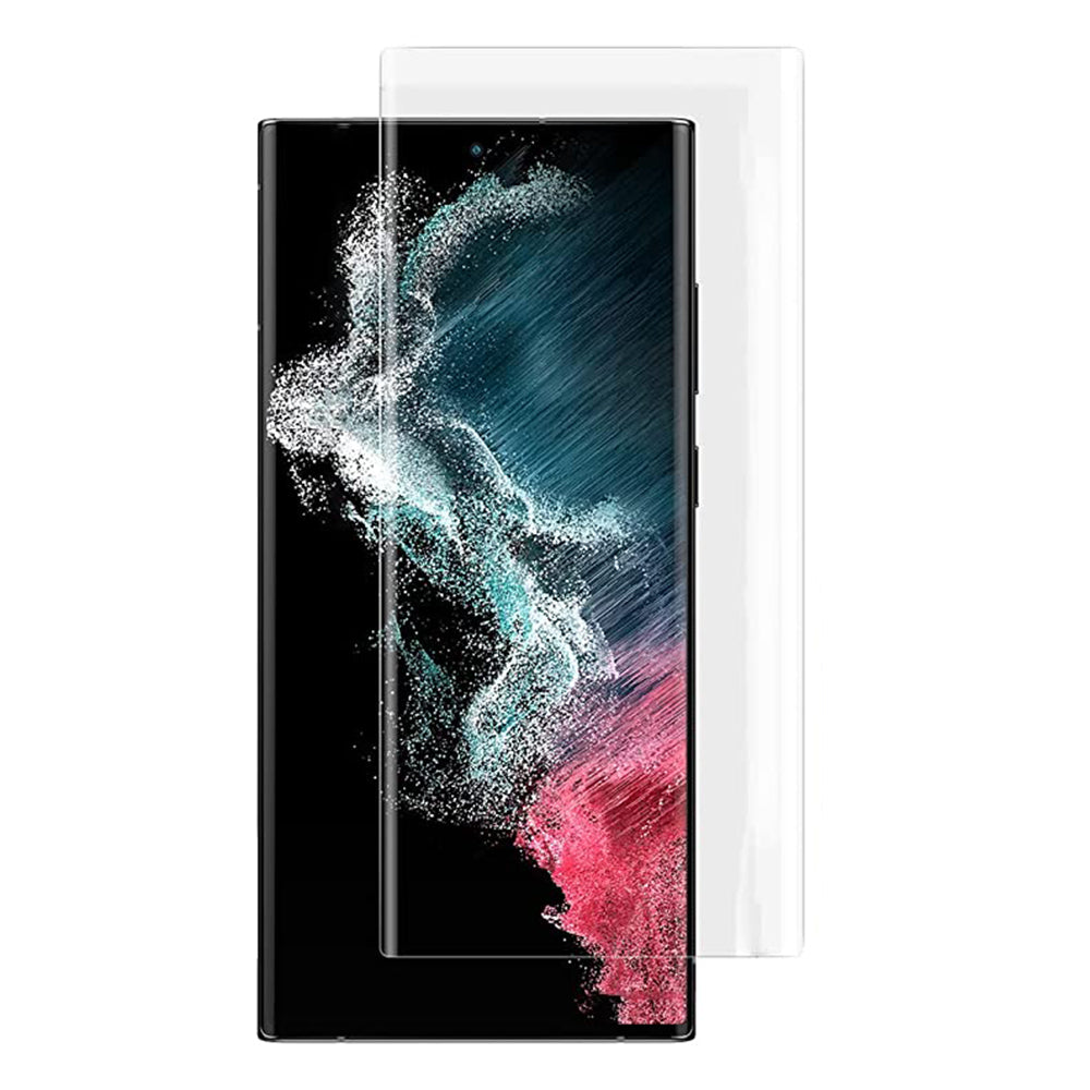 Lito-näytönsuoja Samsung Galaxy S22 Ultra 5G S908:lle, karkaistu lasi, UV-liima, 3D