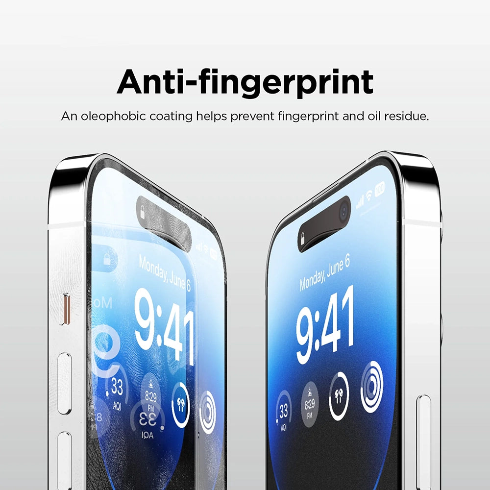 Matta näytönsuojakalvo Anank 5X Reinforced Apple iPhone 17 Pro Maxille, Panssarilasi, Full Glue, 2.5D, Musta