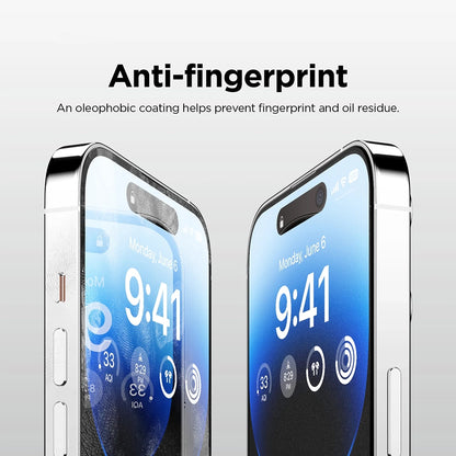 Matta näytönsuojakalvo Anank 5X Reinforced Apple iPhone 17 Pro Maxille, Panssarilasi, Full Glue, 2.5D, Musta