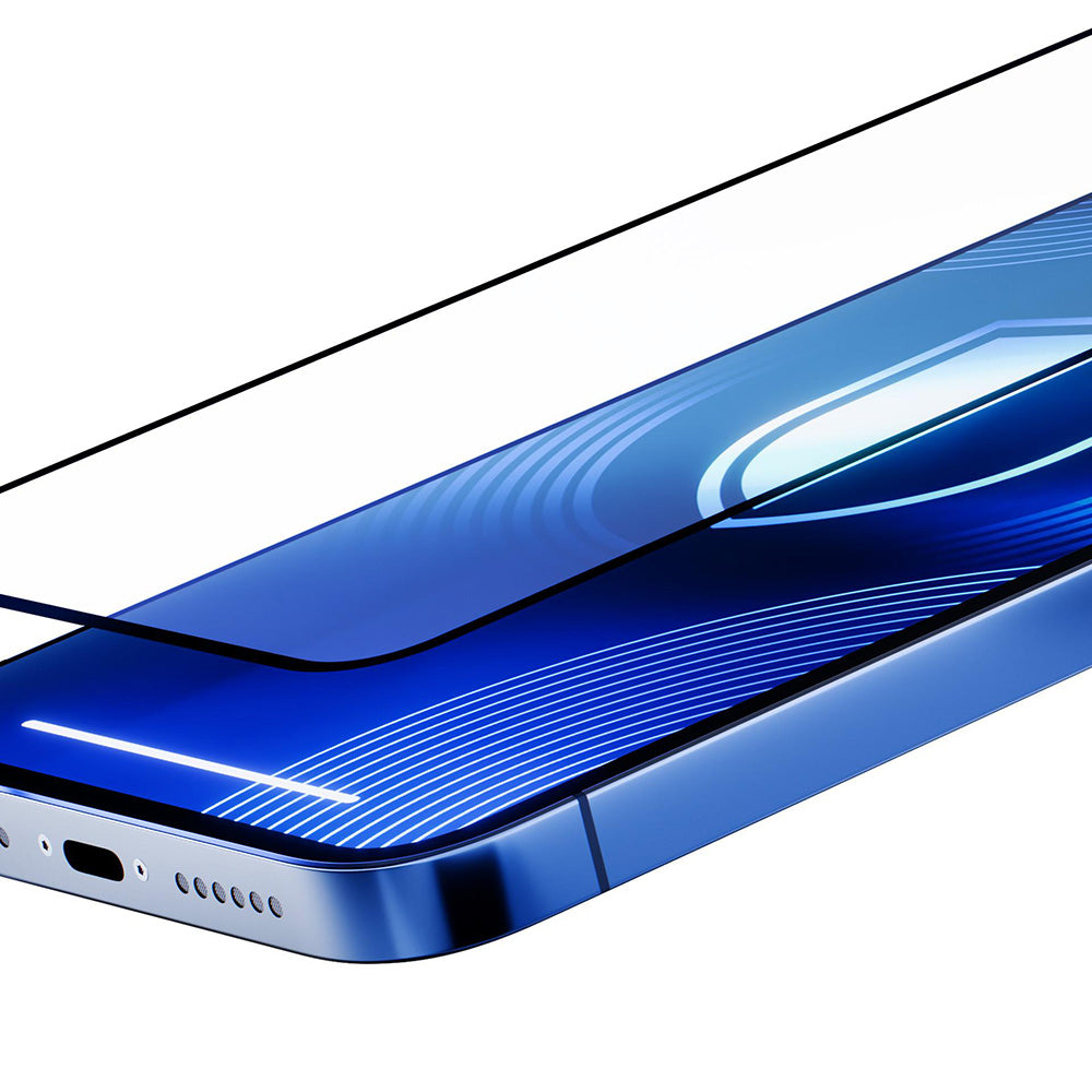 Suojakalvo Matte 3MK HardGlass Max Apple iPhone 17 Air:lle, Panssarilasi, Full Glue, Musta