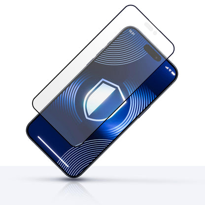 Mattapintainen 3MK HardGlass Max suojakalvo Apple iPhone 17 Pro Max:lle, karkaistu lasi, täysliima, musta