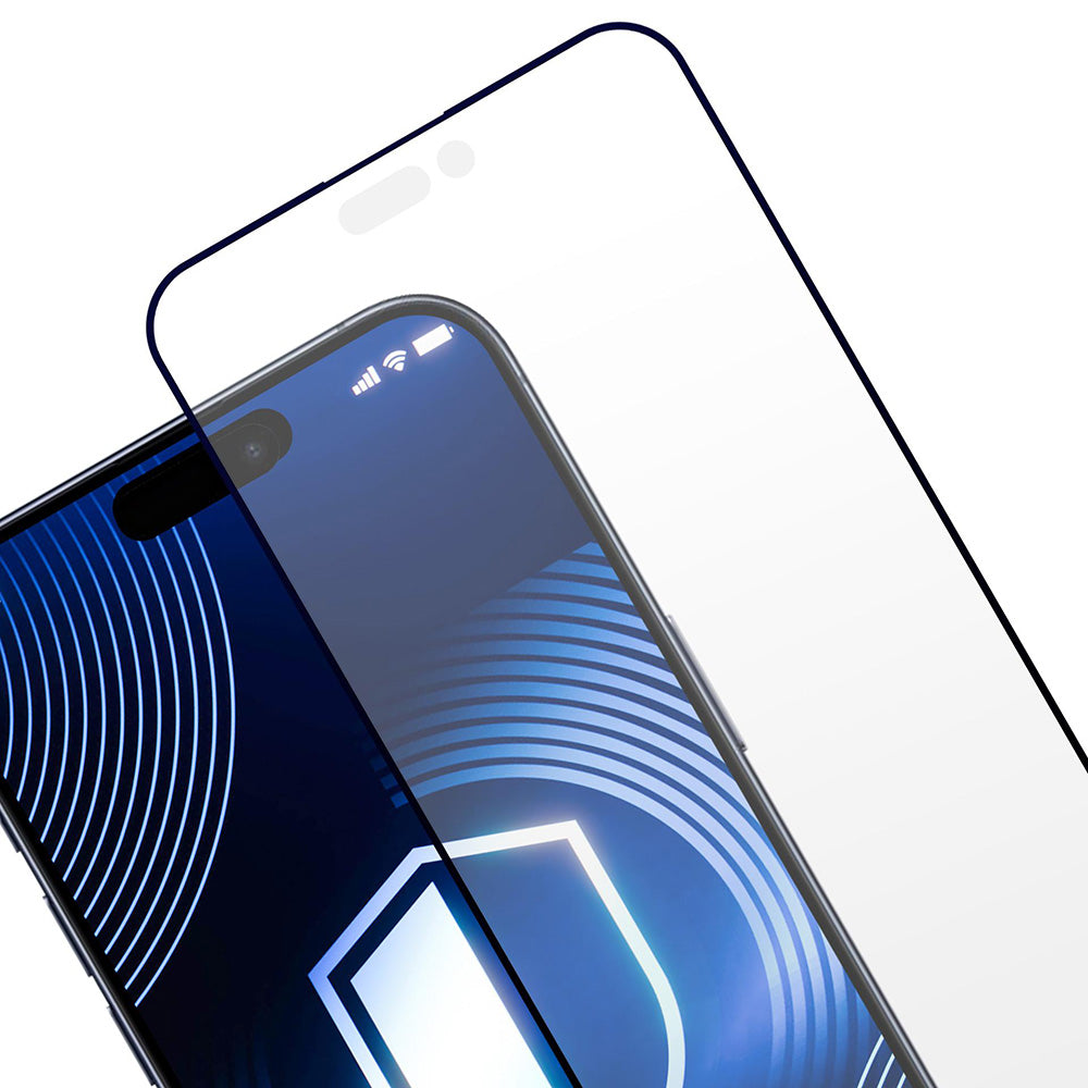 Mattapintainen 3MK HardGlass Max suojakalvo Apple iPhone 17 Pro Max:lle, karkaistu lasi, täysliima, musta