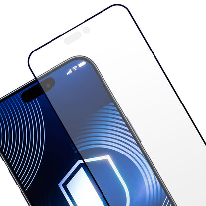 Mattapintainen 3MK HardGlass Max suojakalvo Apple iPhone 17 Pro Max:lle, karkaistu lasi, täysliima, musta