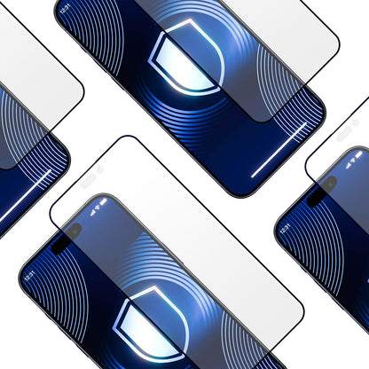 Mattapintainen 3MK HardGlass Max suojakalvo Apple iPhone 17 Pro Max:lle, karkaistu lasi, täysliima, musta