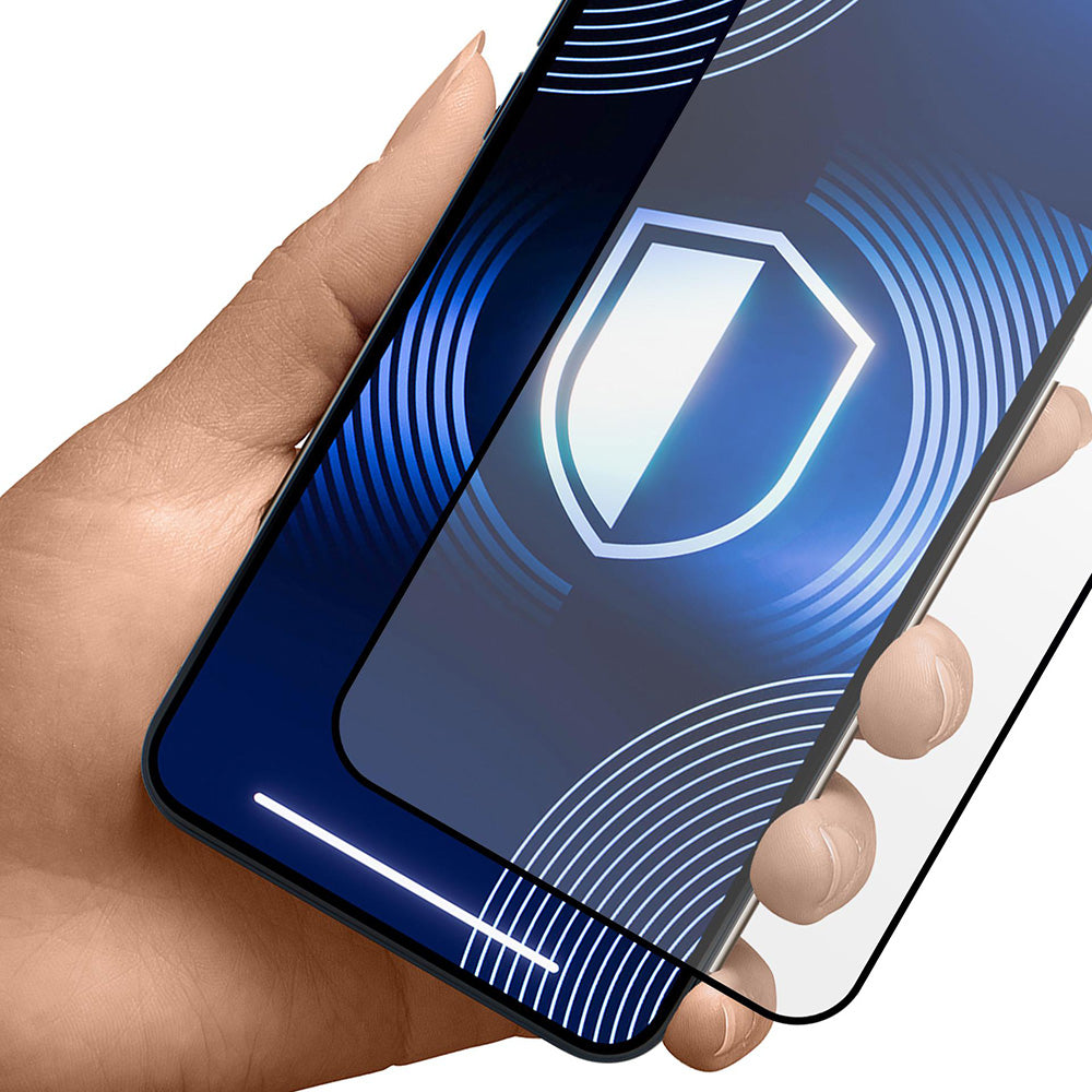Mattapintainen 3MK HardGlass Max suojakalvo Apple iPhone 17 Pro Max:lle, karkaistu lasi, täysliima, musta